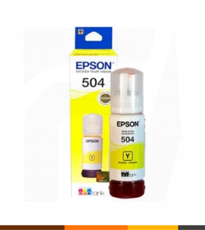 Botella de Tinta Epson T504420 Amarillo L4160, L6191, L6161, L4150, L61714